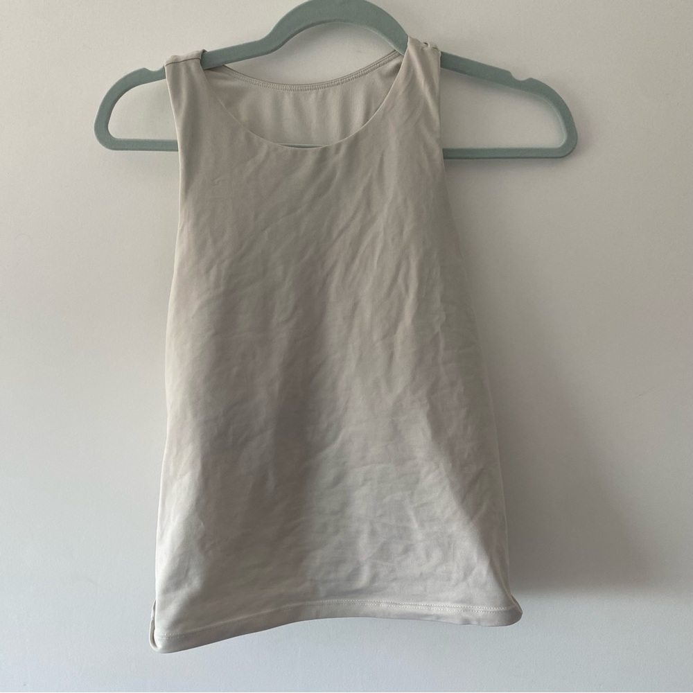 Fabletics White Workout Racerback Top